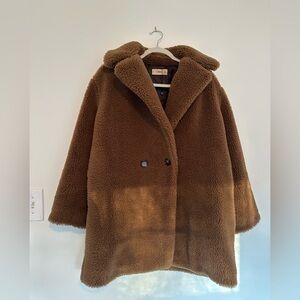 Chic Brown Teddy Coat